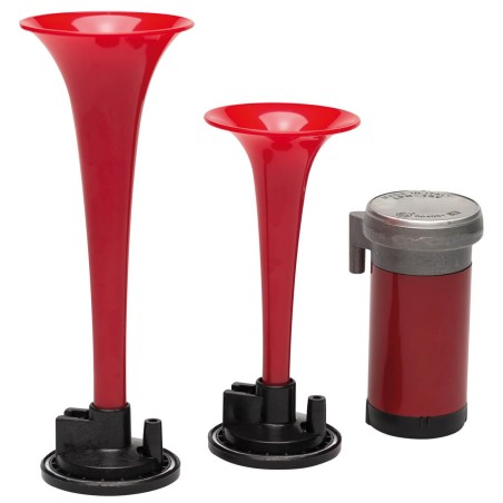 JEU DE TROMPES + COMPRESSEUR METALLIQUE 15AMP 12V