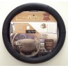 COUVRE VOLANT 35CM NOIR CUIR