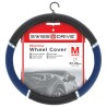 COUVRE VOLANT 37-39CM PVC SPEED BLEU-NOIR