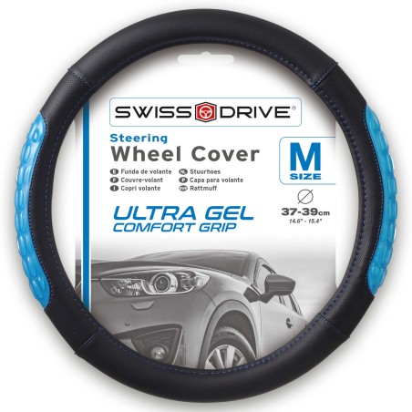 COUVRE-VOLANT BLUE GEL 37-39CM. NOIR