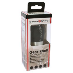 POMMEAU ROND NOIR/SP BLANC - PASTILLE CHANGEABLE