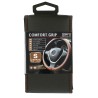 COUVRE-VOLANT COMFORT GRIP NOIR MICRO-PERF SURP.ROUGE S 35-36CM- SCT