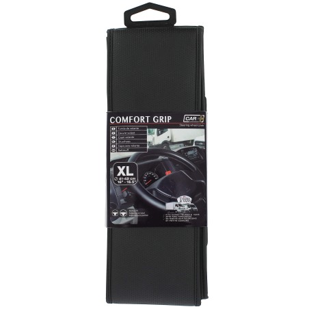COUVRE-VOLANT COMFORT GRIP NOIR MICRO-PERFORE SURP.NOIRE XL 41-42CM