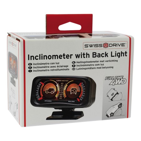 INCLINOMETRE 4X4 LUMINEUX NOIR