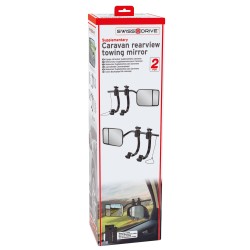 RETROVISEUR ADDITIONNEL GRAND ANGLE A 2 GLACES POUR CARAVANNE