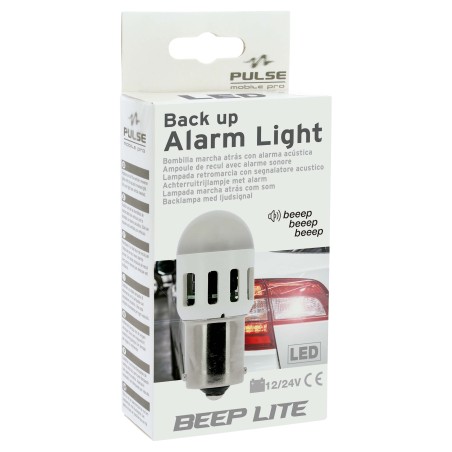 AMPOULE LED DE RECUL 12/24V + AVERTISSEUR SONORE BA12S - SCT