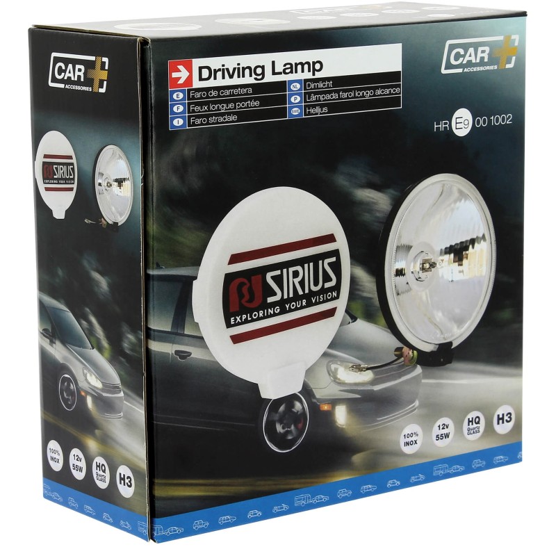 FEUX DE ROUTE ROND H3 12V 55W D.160MM