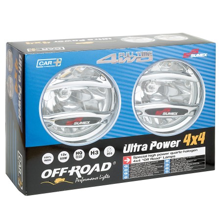 JEU DE PHARES ADDITIONNELS 4X4 CHROMES L.P DIAM 203 MM - SCT