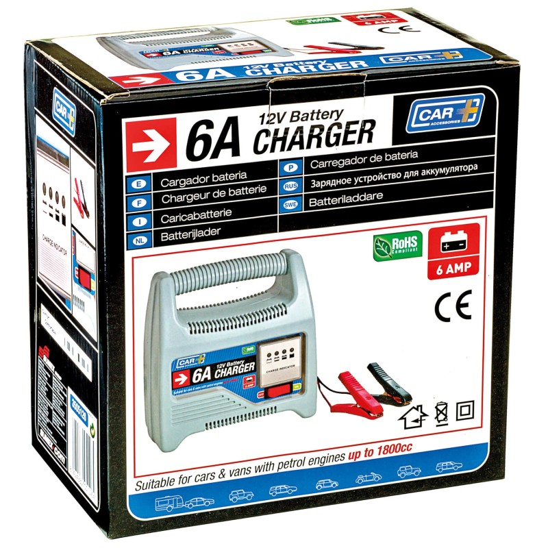 CHARGEUR DE BATTERIE 6A/12V - SCT