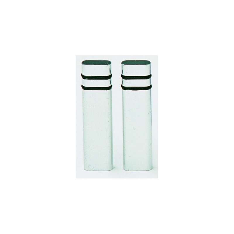 LOQUETS ALU. RENAULT SUPER 5 TWINGO ARGENT 2 PCES. - FDS