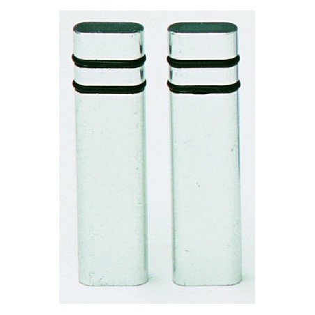 LOQUETS ALU. RENAULT SUPER 5 TWINGO ARGENT 2 PCES. - FDS