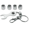 BOUCHONS DE VALVE CHROME BUTZI AVEC CLEF - SCT