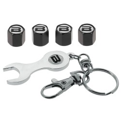 BOUCHONS DE VALVE NOIR BUTZI AVEC CLEF - SCT