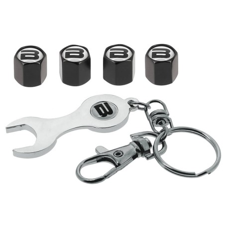 BOUCHONS DE VALVE NOIR BUTZI AVEC CLEF - SCT