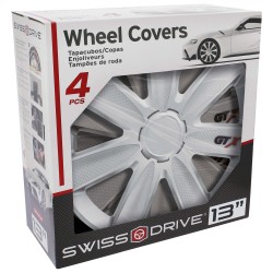 JEU D'ENJOLIVEURS 13" CARBON SILVER