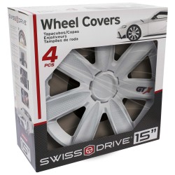 JEU D'ENJOLIVEURS 14" CARBON SILVER