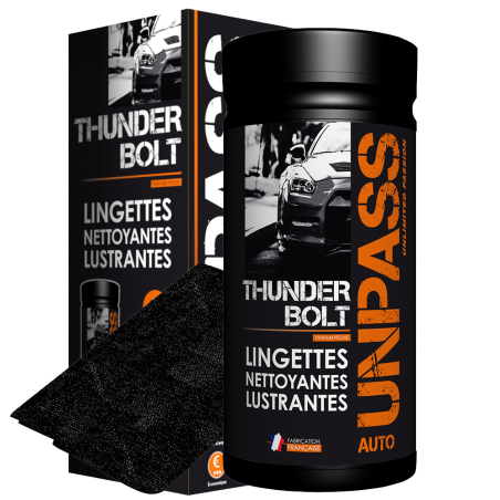 THUNDERBOLT 80 LINGETTES NETTOYANTES AUTO AVEC MICROFIBRE - MSDS
