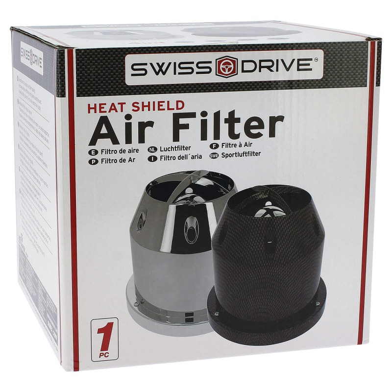 FILTRE A AIR "CLASSIC" UNIV + 4 ADAPT. CARBON LOOK