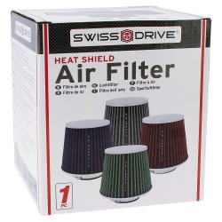 FILTRE A AIR CHROME BLEU UNIV + 4 BAGUES