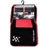 TAPIS DE SOL MOQUETTE + ALUCOMPETITION 4PCES ROUGE