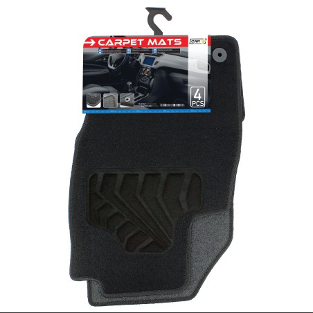 TAPIS MOQUETTE SUR MESURE 4PCS OPEL CORSA E - 2014 - SCT