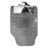 TAPIS CAOUTCHOUC LOOK ALU 4PCS CARBONE