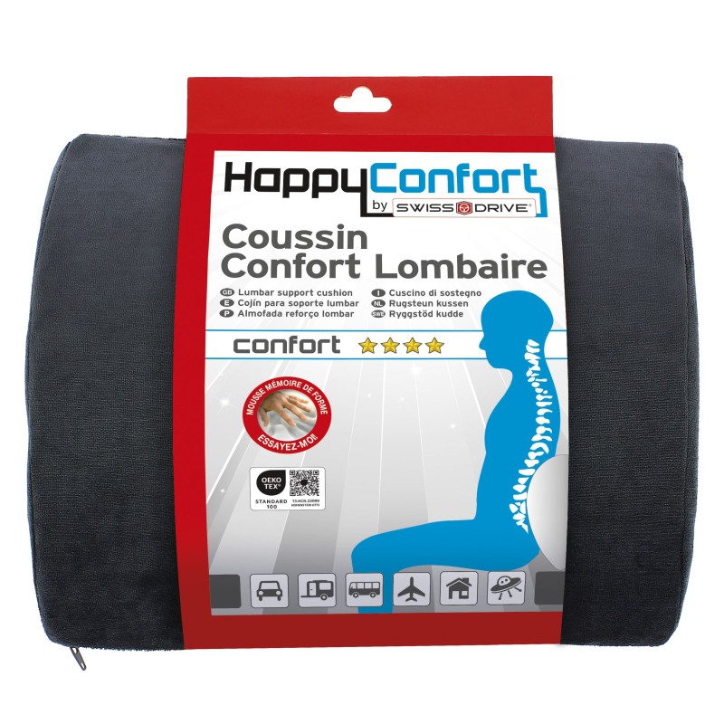 COUSSIN LOMBAIRE HAPPY CONFORT, OKO-TEX