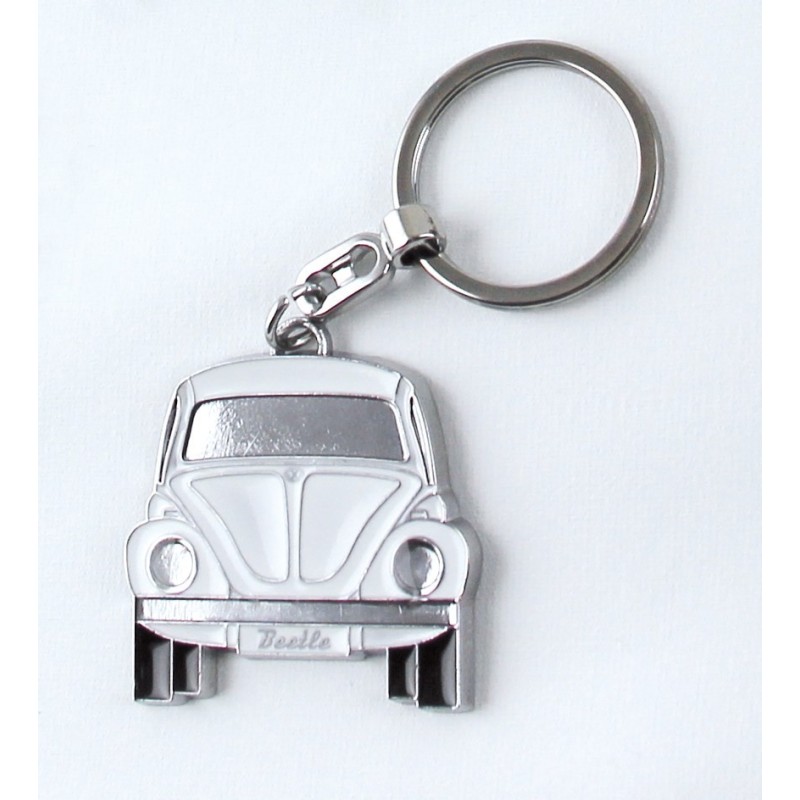 VW BEETLE PORTE-CLEFS BLANC - BOITE CADEAU - FDS