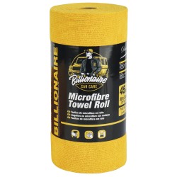 ROULEAU DE SERVIETTE EN MICROFIBRE 30*30CM BILLIONAIRE 45PCS