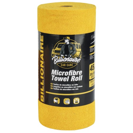 ROULEAU DE SERVIETTE EN MICROFIBRE 30*30CM BILLIONAIRE 45PCS