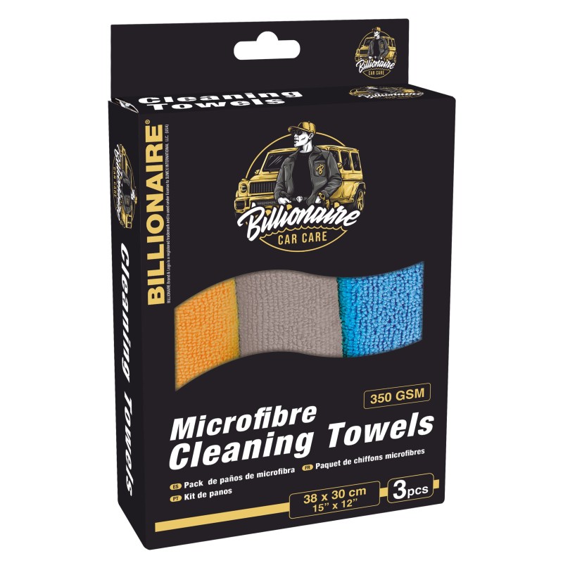 3 CHIFFONS BILLIONAIRE EN MICROFIBRE