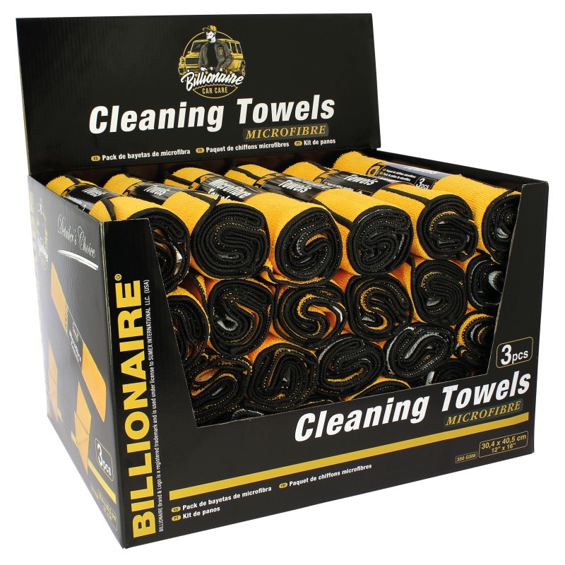 LOT DE 3 MICROFIBRES 30.4CM*40.5CM - VENDU PAR 30 LOTS