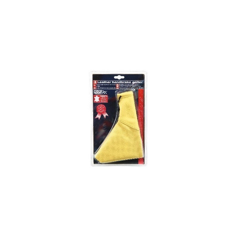 SOUFFLET DE FREIN A MAIN EN CUIR NATUREL JAUNE-FDS