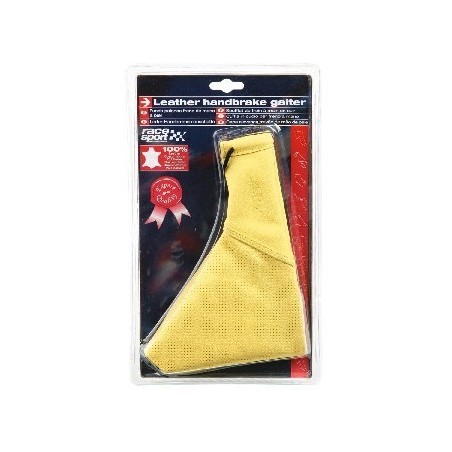SOUFFLET DE FREIN A MAIN EN CUIR NATUREL JAUNE-FDS