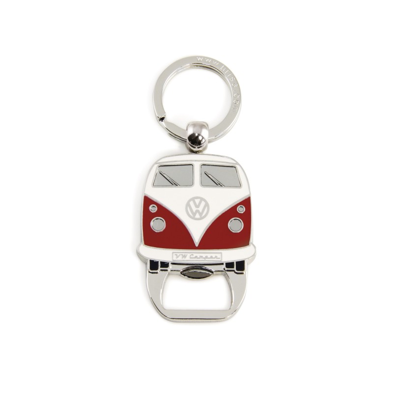 VW T1 BUS PORTE-CLEFS OUVRE BOUTEILLE - ROUGE - SCT