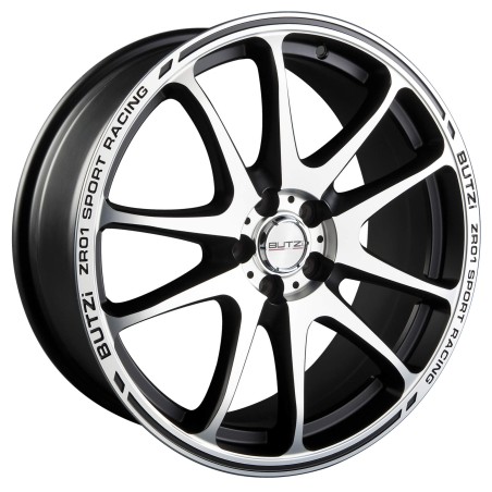 ZR01 NOIR FACE POLIE 7,5X18 4X100 ET38 CB 67.1- FDS
