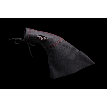 SOUFFLET DE FREIN A MAIN BUTZI NOIR PIQURE ROUGE-FDS