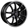 ZR01 NOIR MAT LISERET BLANC 7,5X18 4X100 ET35 CB67.1- FDS
