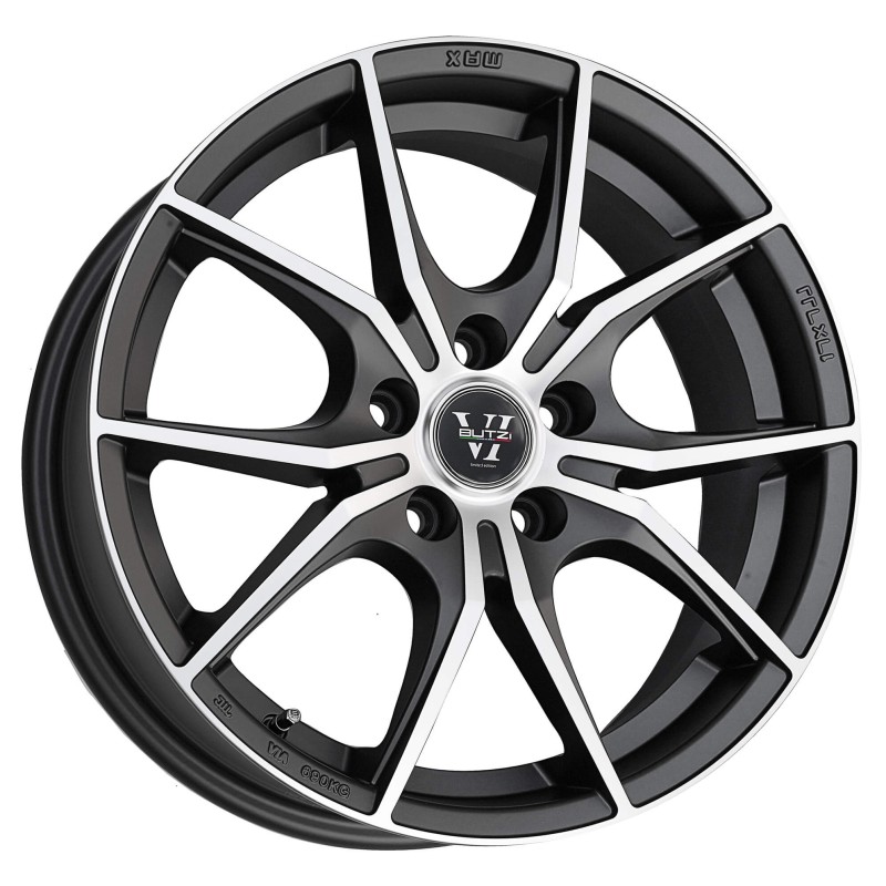 HERA ANTHRACITE FACE POLIE 7X17 4X108 ET25 CB65.1- FDS