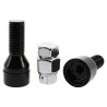 VIS ANTIVOL NOIR CHROME 14X1.50 L28 4PCS+2 CLEFS NUMERO DE SERIE