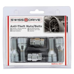 VIS ANTIVOL 14X1.25 L27 4PCS + 2 CLEFS AVEC NUMERO DE SERIES