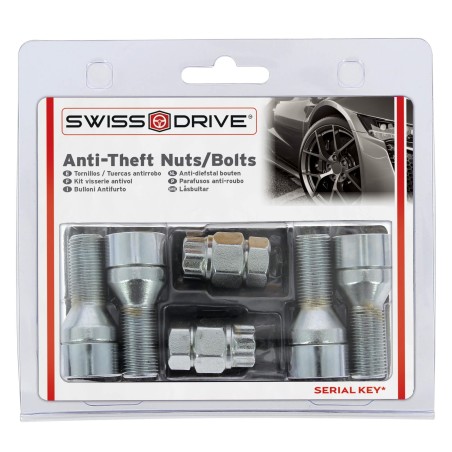 VIS ANTIVOL 14X1.25 L27 4PCS + 2 CLEFS AVEC NUMERO DE SERIES