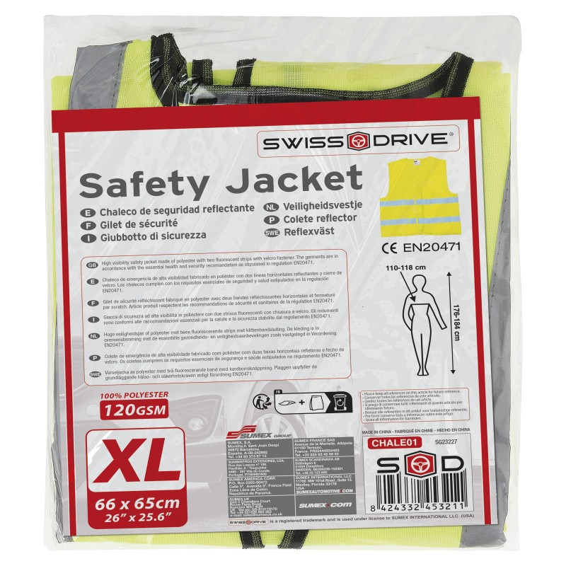 GILET REFLECHISSANT D'URGENCE HOMOL EN471