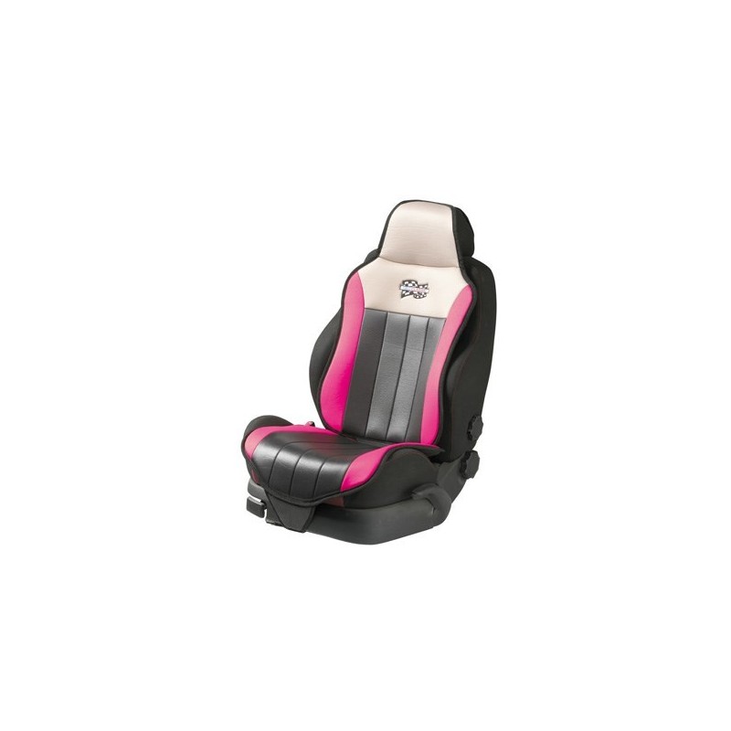 COUVRE SIEGE ETE HIVER ROSE/NOIR -FDS