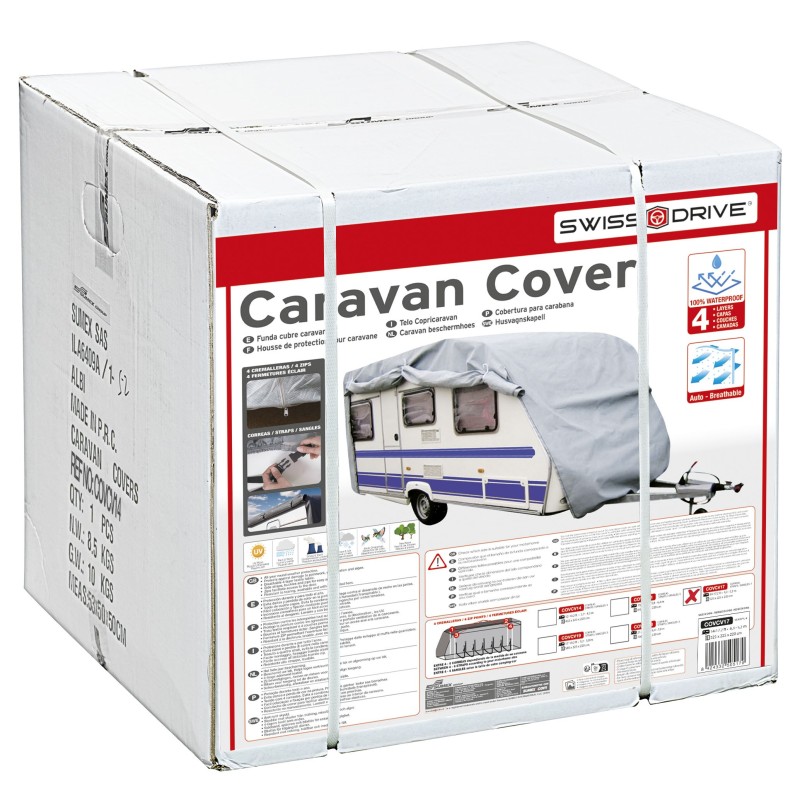 HOUSSE COUVRE CARAVANE - 525X225X220CM (4.65 a 5.18)