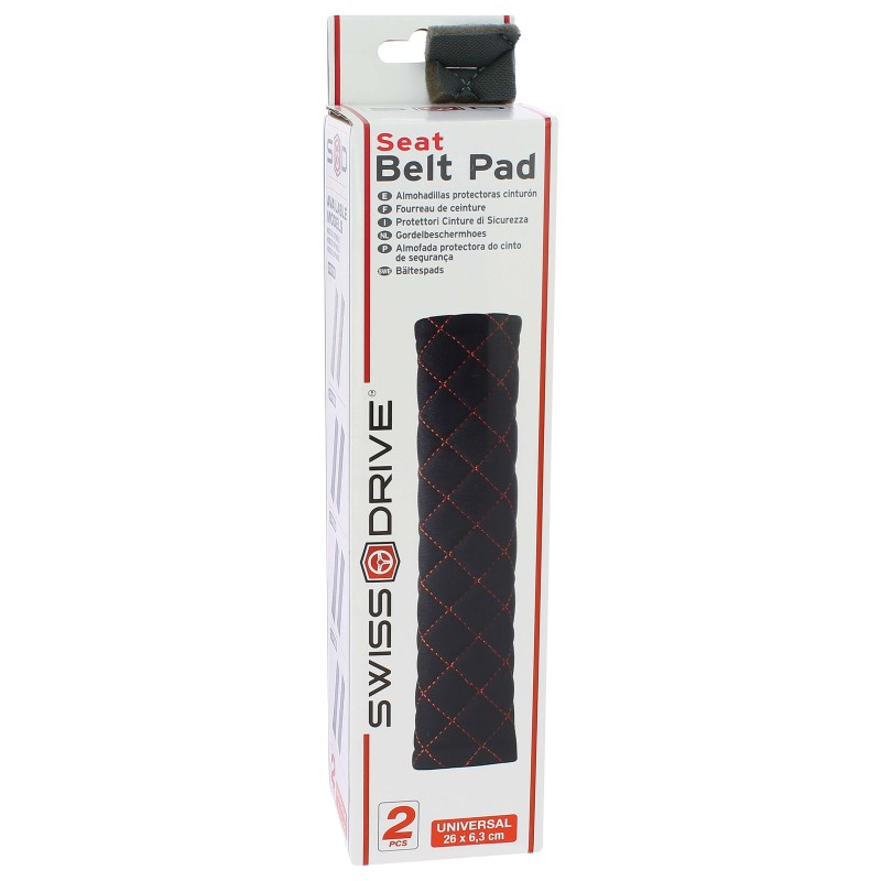 2 FOURREAUX PROTECTION DE CEINTURE SWISS DRIVE GRIS SURP GRISE - SCT