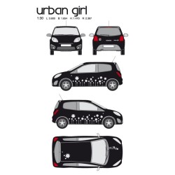 CAR DECO KIT URBAN GIRL-1 M BLANC - FDS