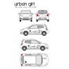 CAR DECO KIT URBAN GIRL-1 M NOIR - FDS