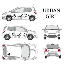 CAR DECO KIT URBAN GIRL-1 S NOIR - FDS