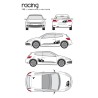 CAR DECO KIT RACING 1 M NOIR - FDS